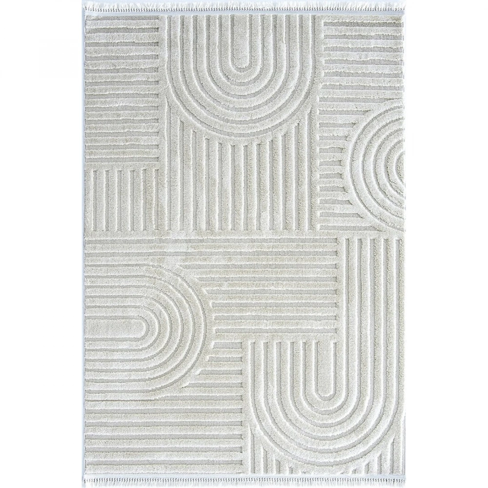 Hoom Rugs Step 2213 Krem İskandinav Halı