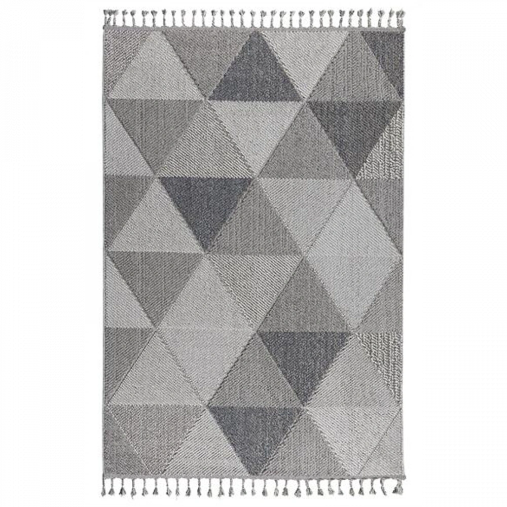 Hoom Rugs Bukle 1401 Gri İskandinav Halı