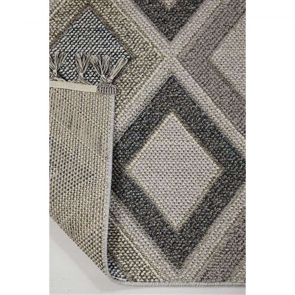 Hoom Rugs Bukle 1402 Gri İskandinav Halı