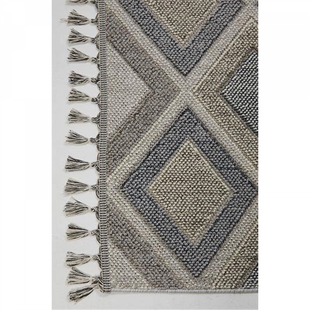 Hoom Rugs Bukle 1402 Gri İskandinav Halı