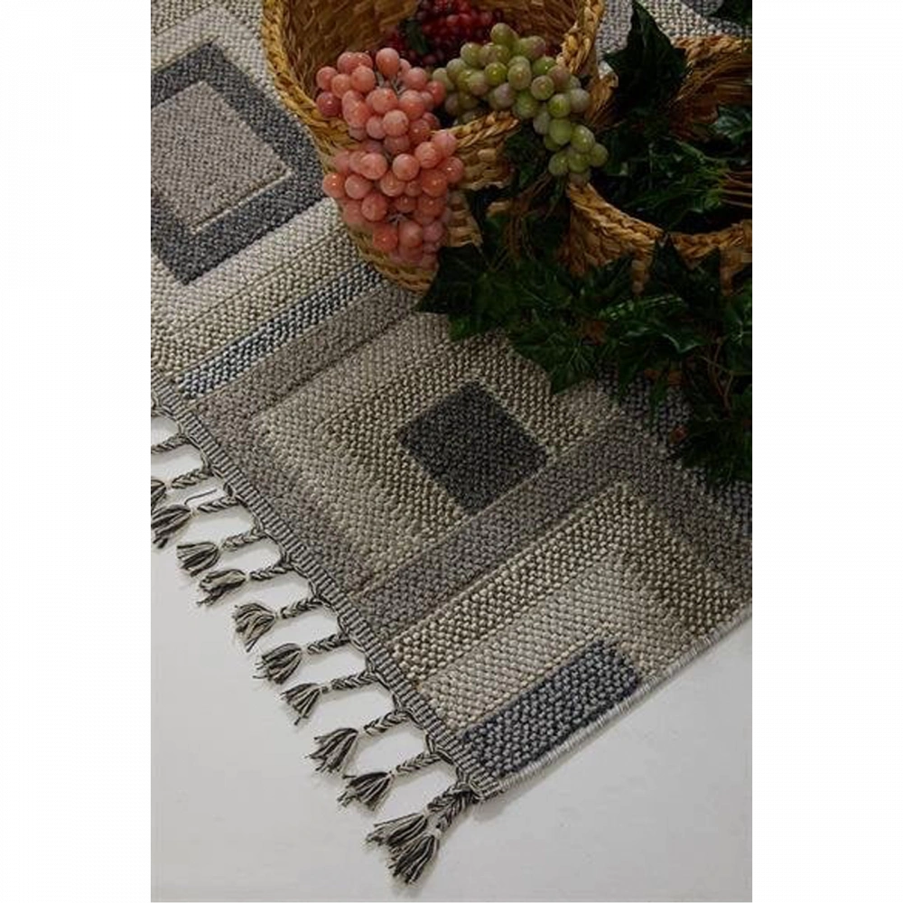 Hoom Rugs Bukle 1404 Gri İskandinav Halı