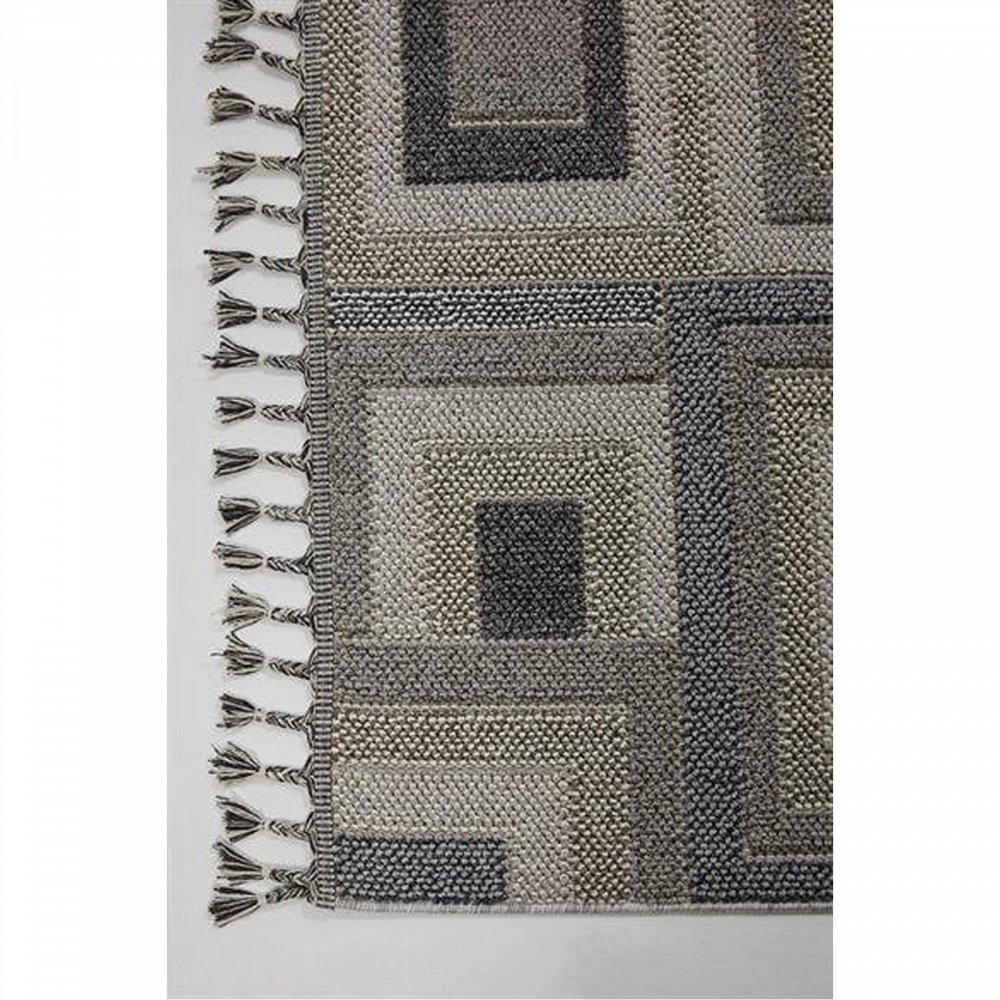 Hoom Rugs Bukle 1404 Gri İskandinav Halı