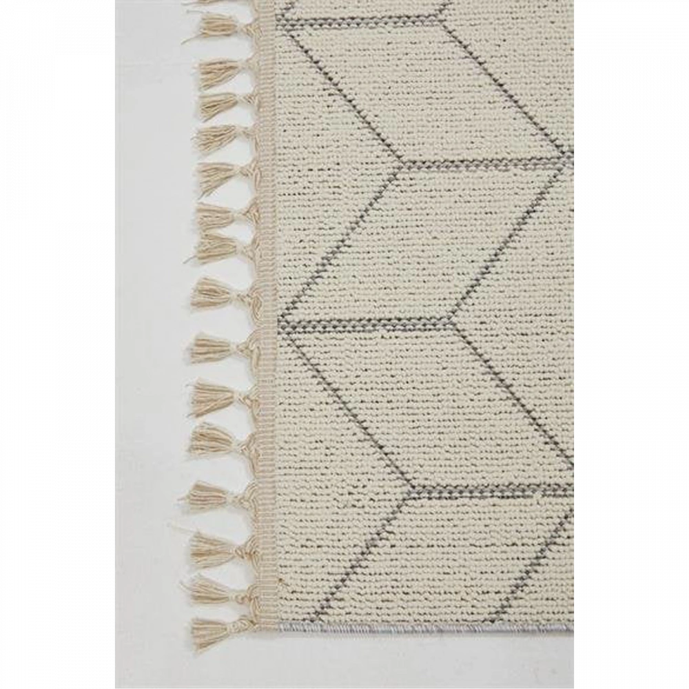 Hoom Rugs Bukle 1407 Beyaz İskandinav Halı