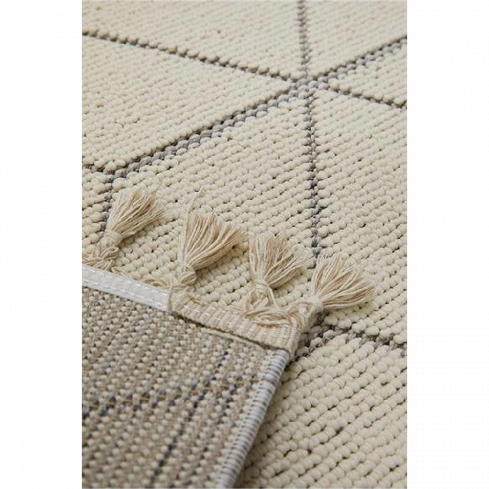 Hoom Rugs Bukle 1407 Beyaz İskandinav Halı