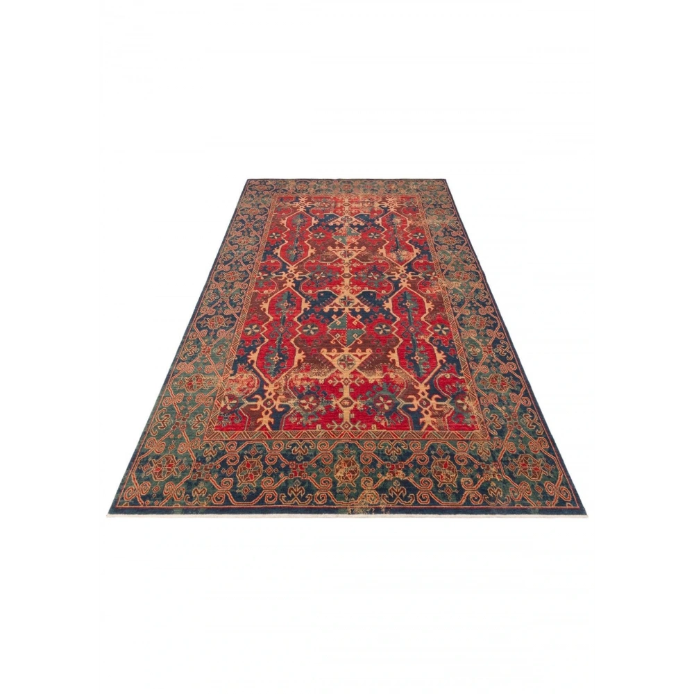 Hoom Rugs Cadis KDM 01 Navy Red El Emeği Yüksek Kara Tezgah Halısı