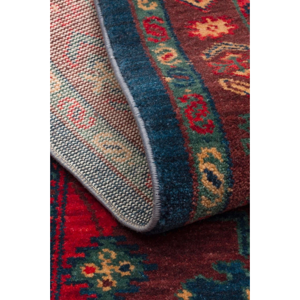 Hoom Rugs Cadis KDM 02 Red Multy El Emeği Yüksek Kara Tezgah Halısı