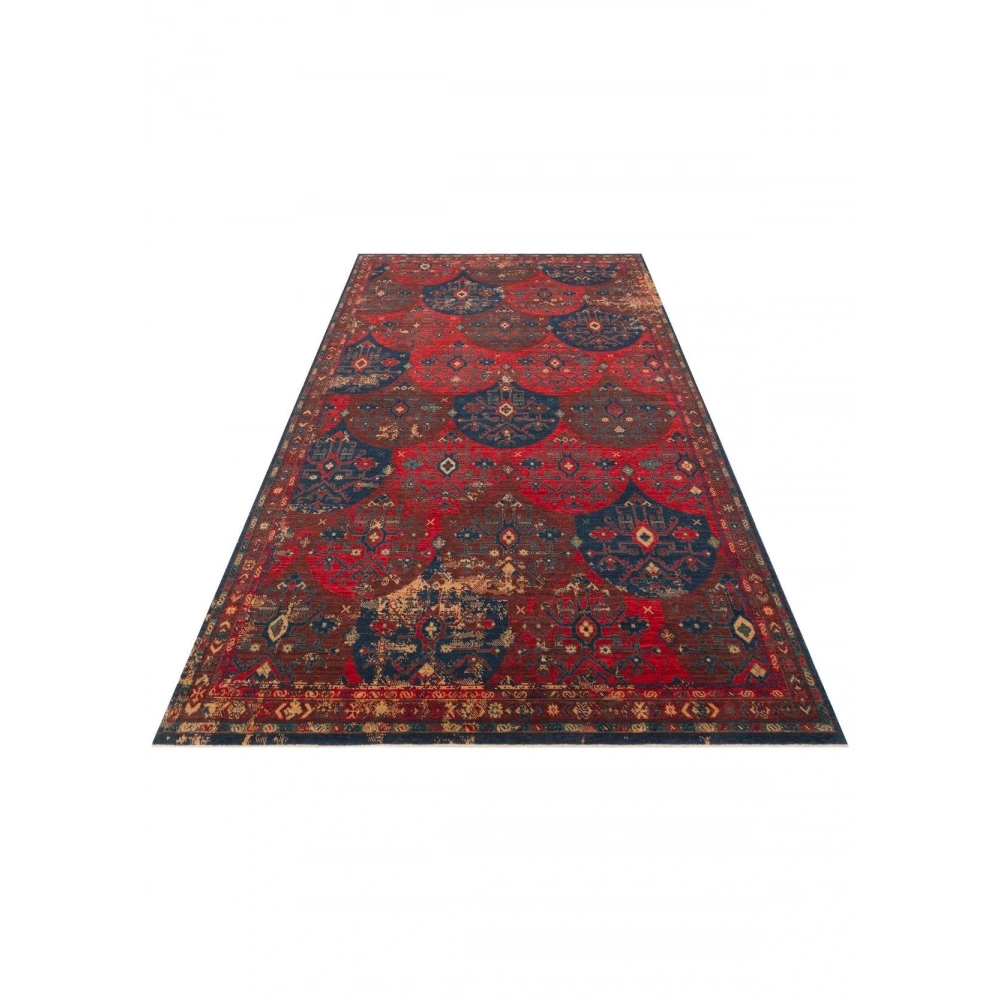 Hoom Rugs Cadis KDM 02 Red Multy El Emeği Yüksek Kara Tezgah Halısı