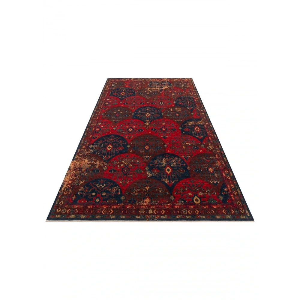 Hoom Rugs Cadis KDM 02 Red Multy El Emeği Yüksek Kara Tezgah Halısı