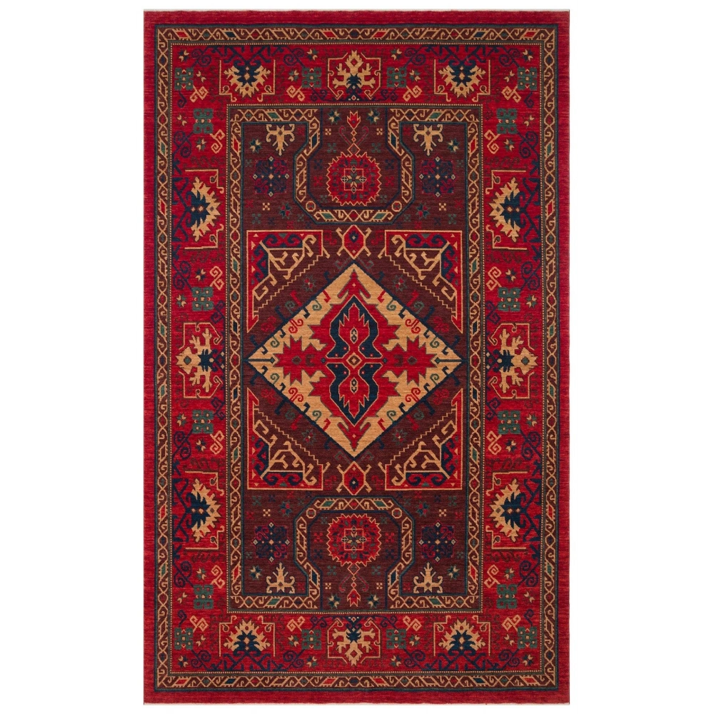 Hoom Rugs Cadis KDM 04 Red El Emeği Yüksek Kara Tezgah Halısı