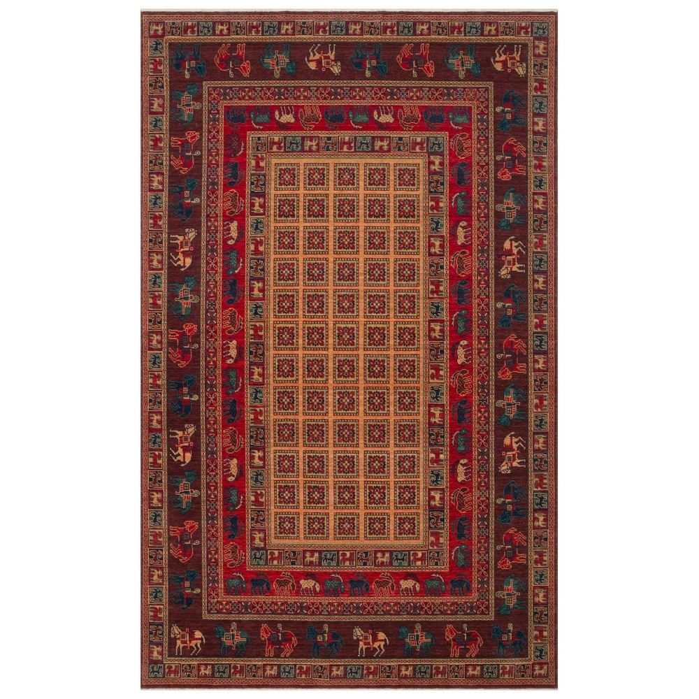 Hoom Rugs Cadis KDM 08 Violet El Emeği Yüksek Kara Tezgah Halısı