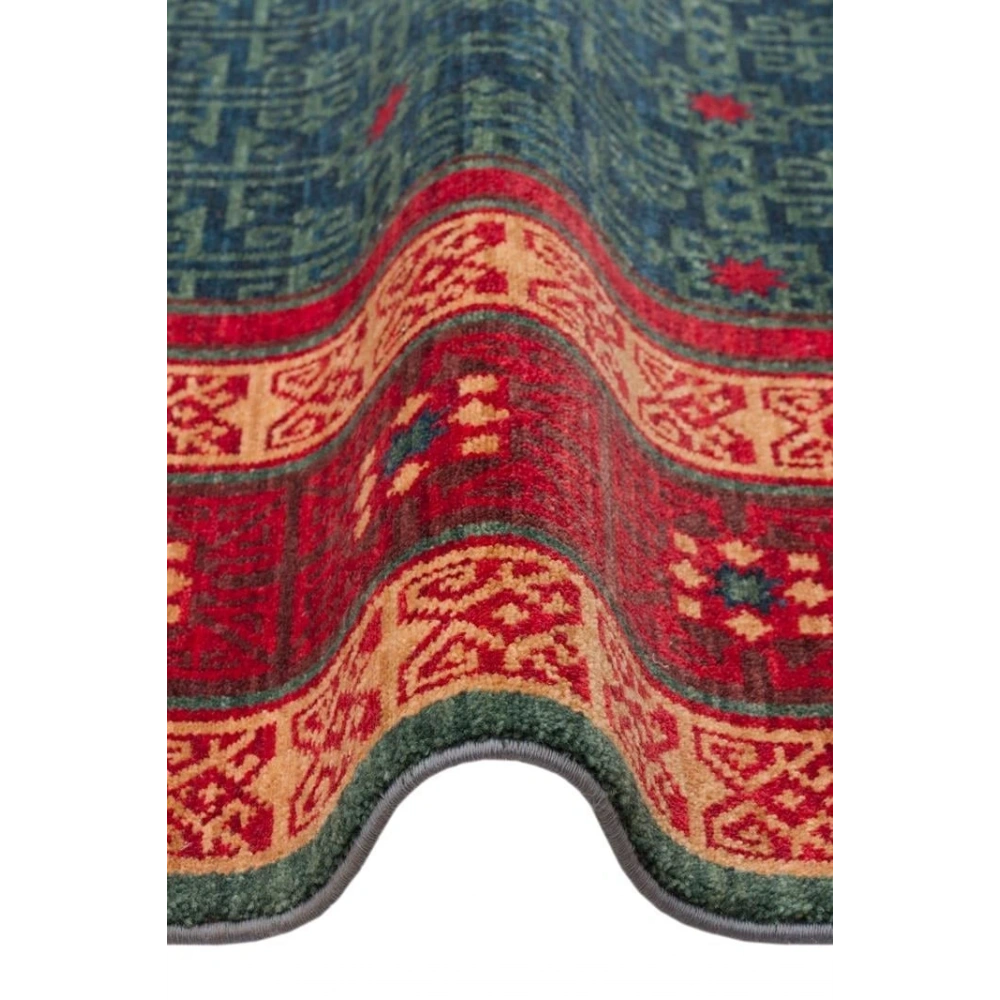 Hoom Rugs Cadis KDM 13 Navy Red El Emeği Yüksek Kara Tezgah Halısı