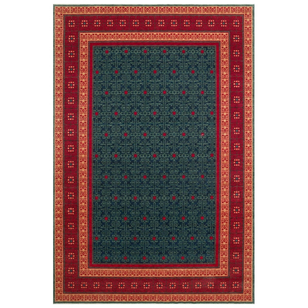 Hoom Rugs Cadis KDM 13 Navy Red El Emeği Yüksek Kara Tezgah Halısı