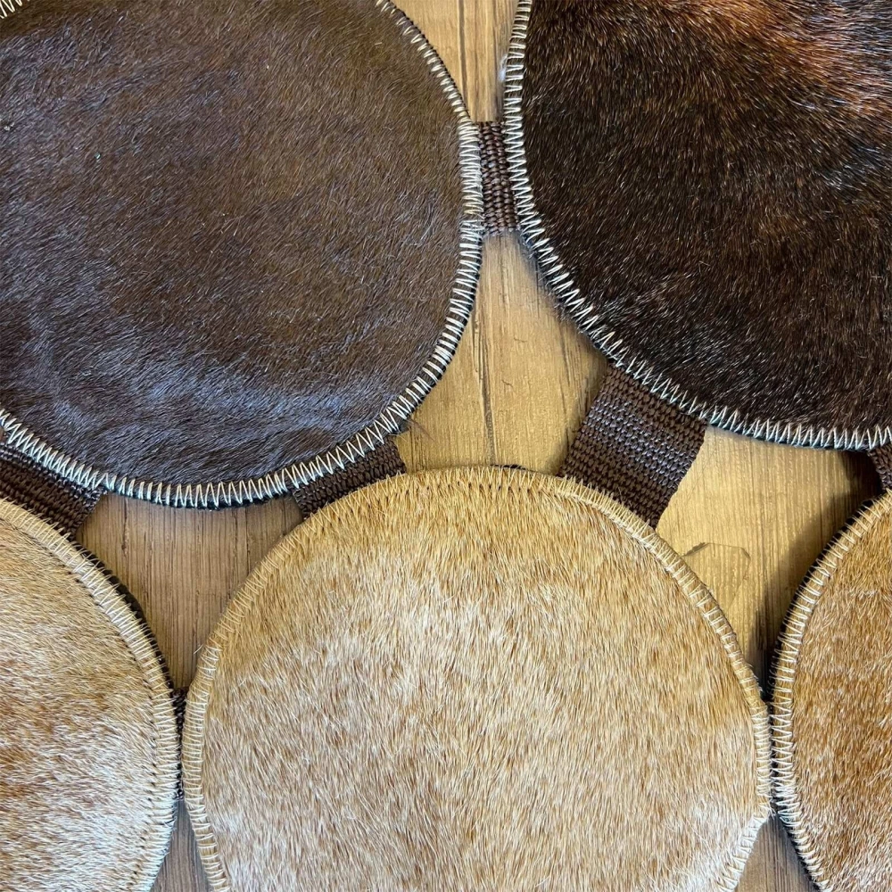 Hoom Rugs Deri 001 Bej Kahve Siyah Halı