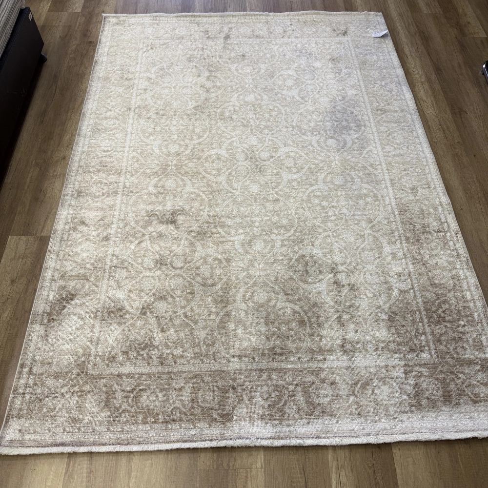 Hoom Rugs Elegant 004 Vizon Bej Doğal Elyaf Yansımalı Klasik Desenli Salon Halısı