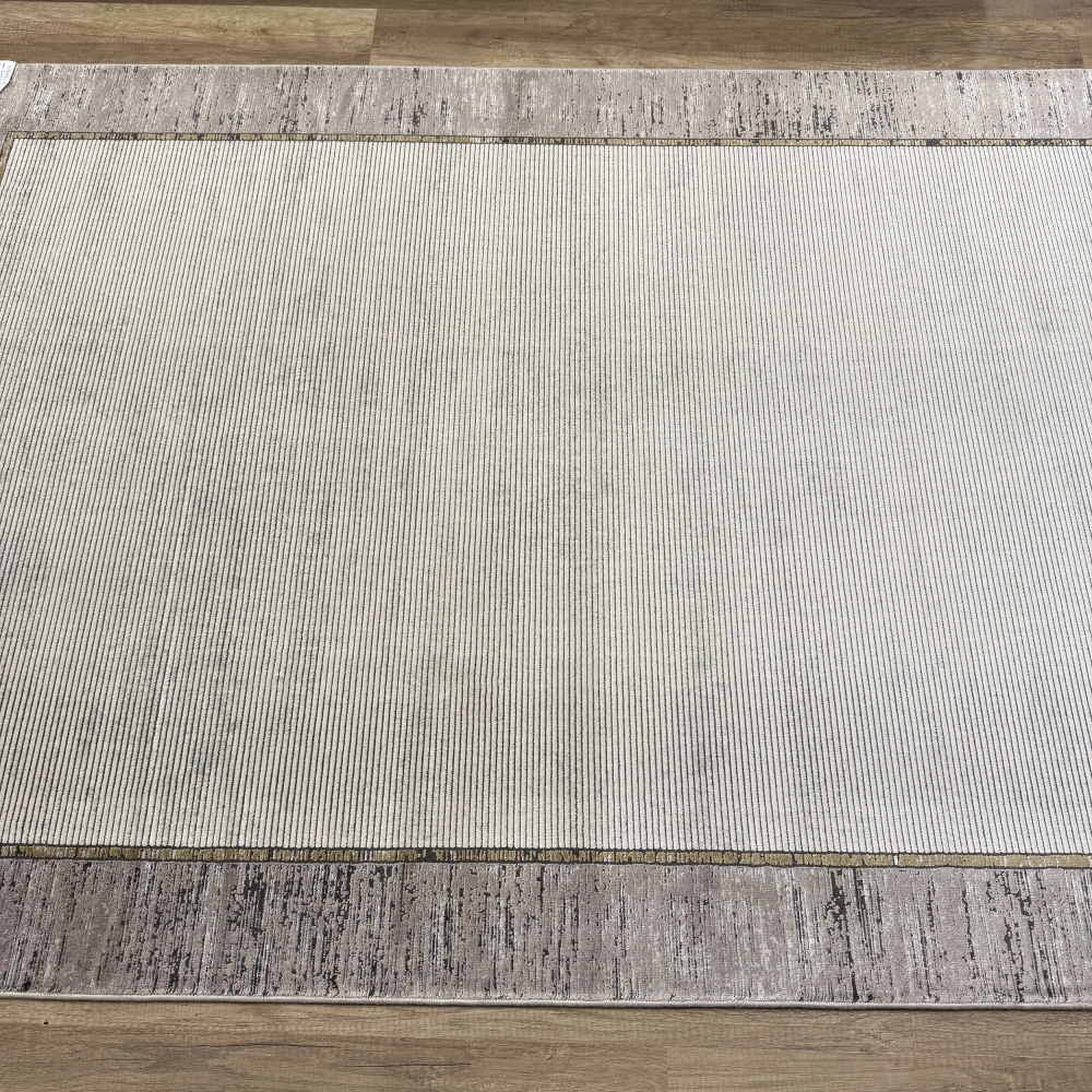Hoom Rugs Elegant 10507 Krem Gri Çerçeveli Salon Halısı