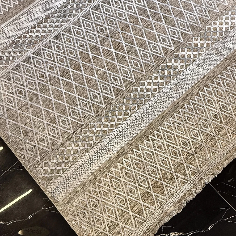 Hoom Rugs Exclusive Aura 8499 Silver Blue Özel Salon Halısı