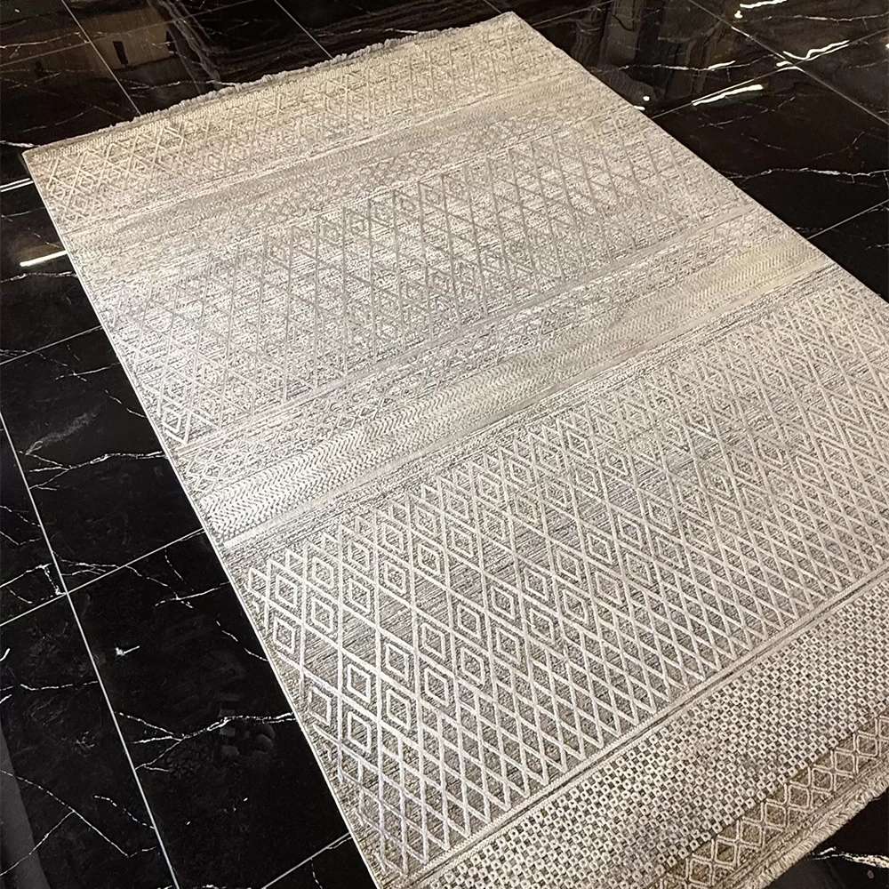 Hoom Rugs Exclusive Aura 8499 Silver Blue Özel Salon Halısı