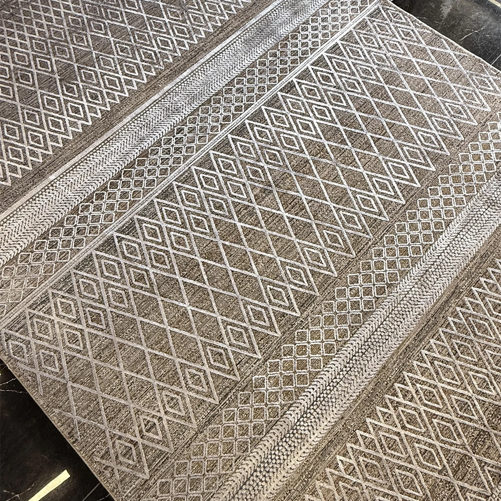 Hoom Rugs Exclusive Aura 8499 Silver Blue Özel Salon Halısı