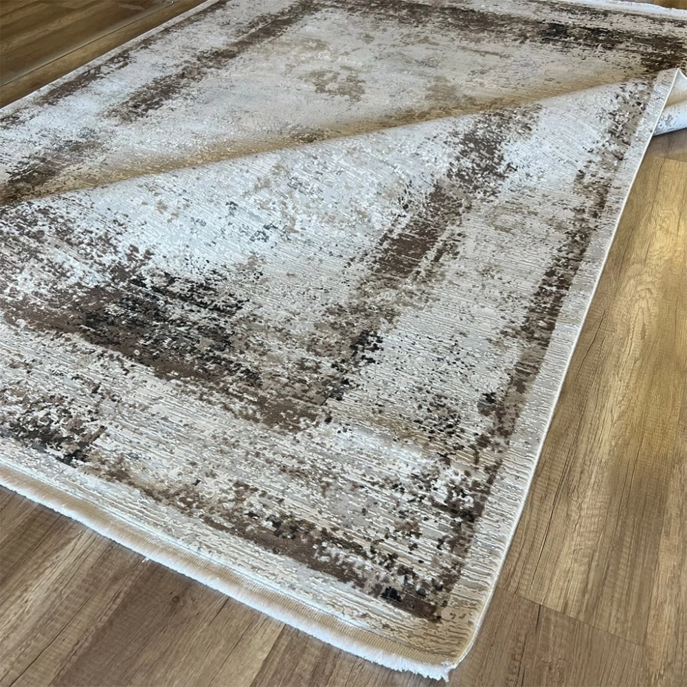 Hoom Rugs Exclusive Miami 60543/070 Krem Antrasit Modern Salon Halısı