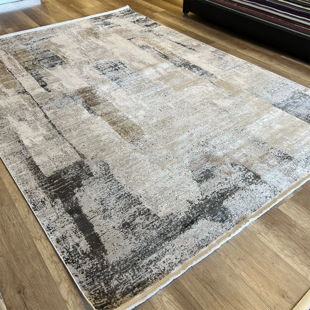 Hoom Rugs Exclusive Miami 60548/070 Antrasit Krem Modern Salon Halısı
