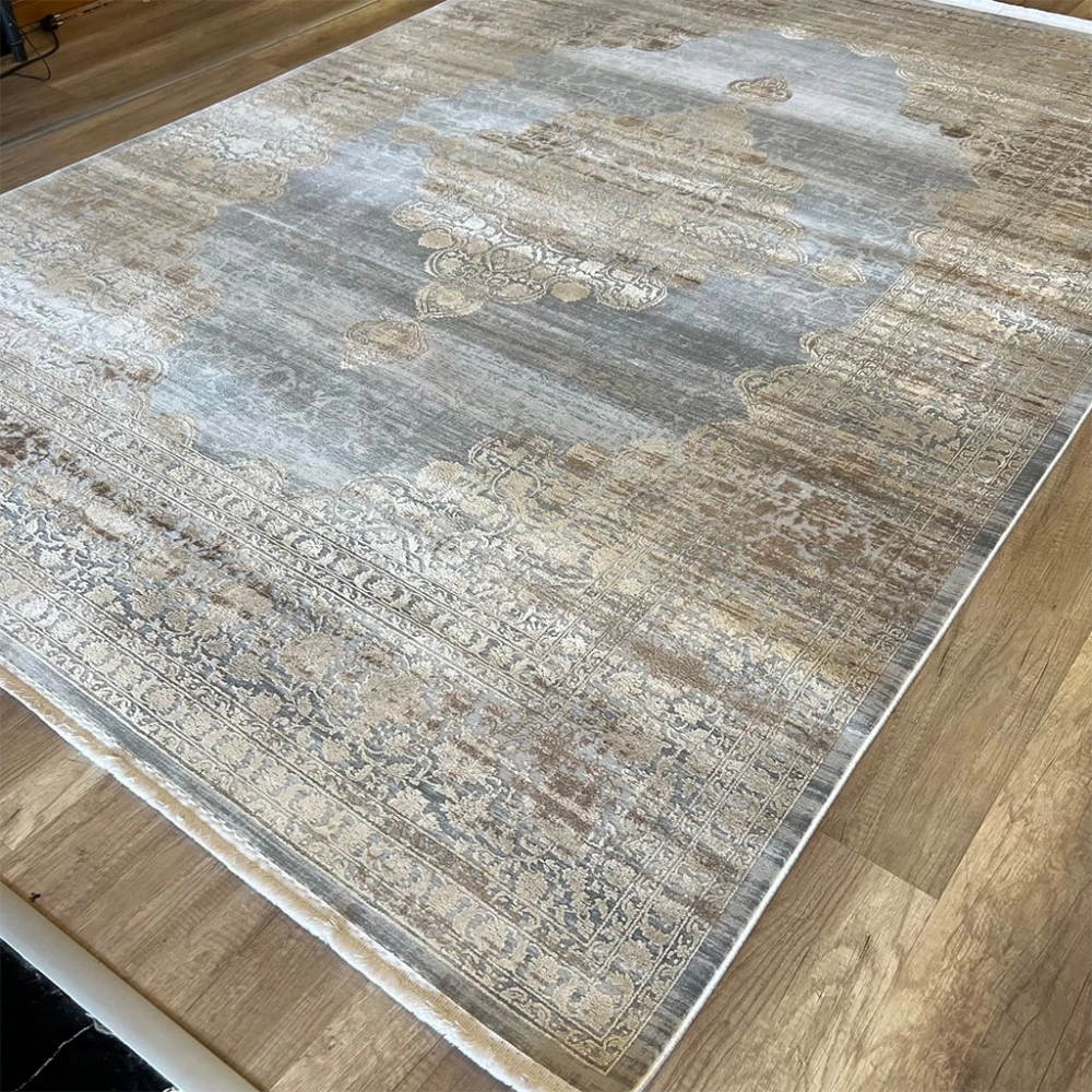 Hoom Rugs Exclusive Miami 62110/970 Vizon Antrasit Klasik Salon Halısı