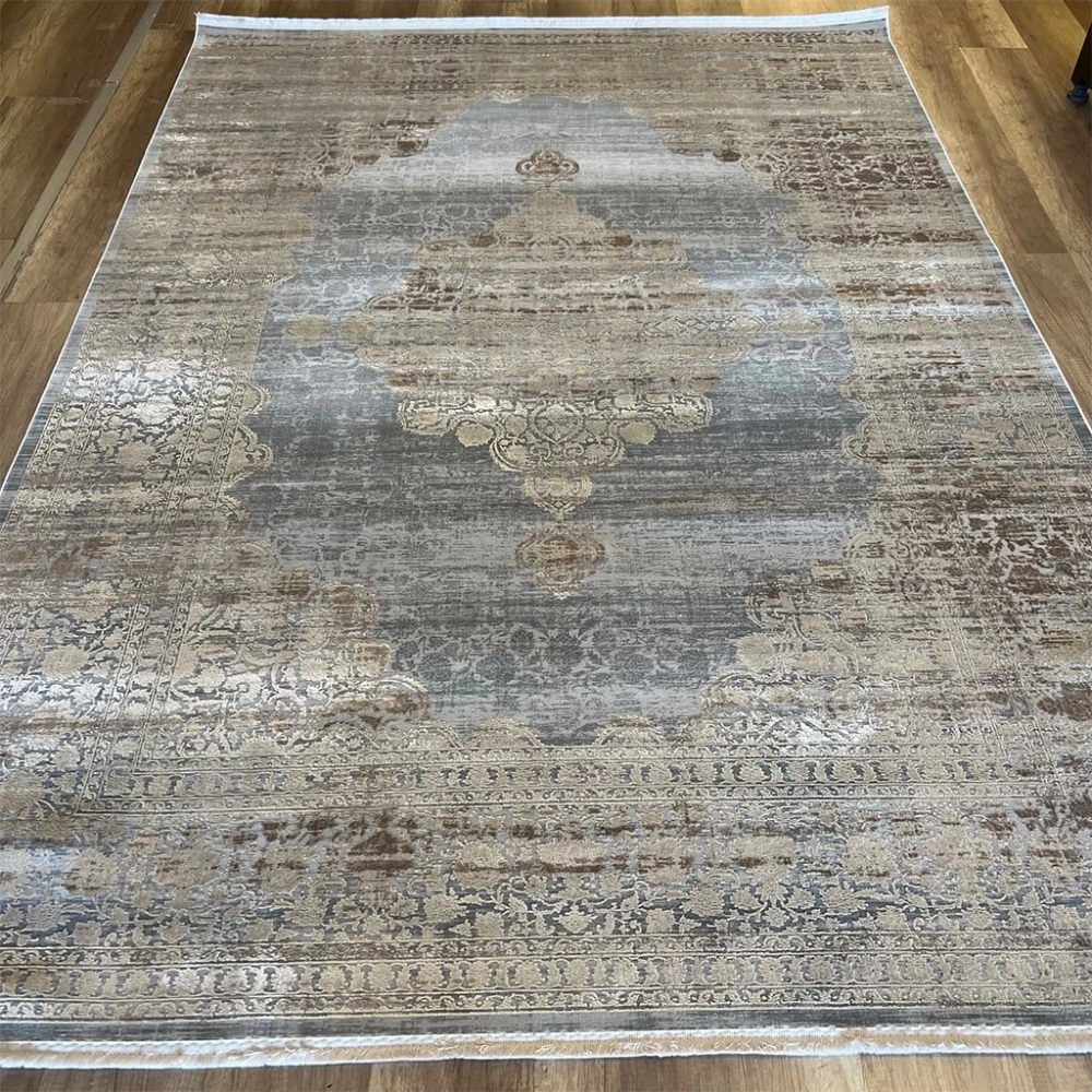 Hoom Rugs Exclusive Miami 62110/970 Vizon Antrasit Klasik Salon Halısı