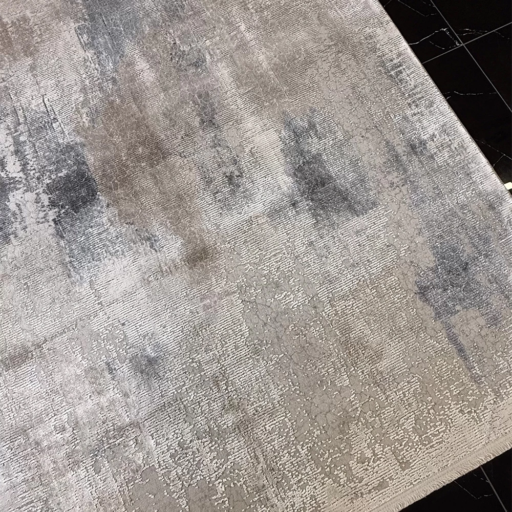 Hoom Rugs Exclusive Shine PLZ 06 Koyu Gri Modern Salon Halısı