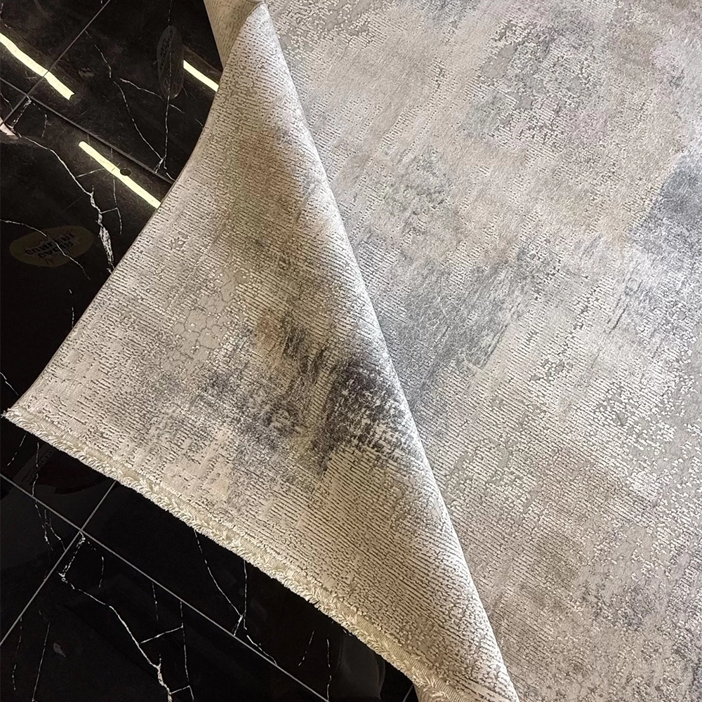 Hoom Rugs Exclusive Shine PLZ 06 Koyu Gri Modern Salon Halısı