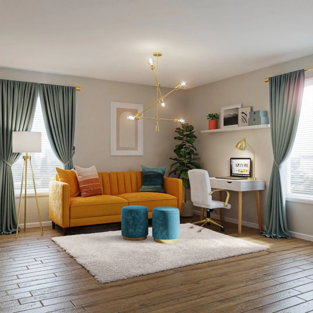 Hoom Rugs Flora Kremİthal Shaggy Halı