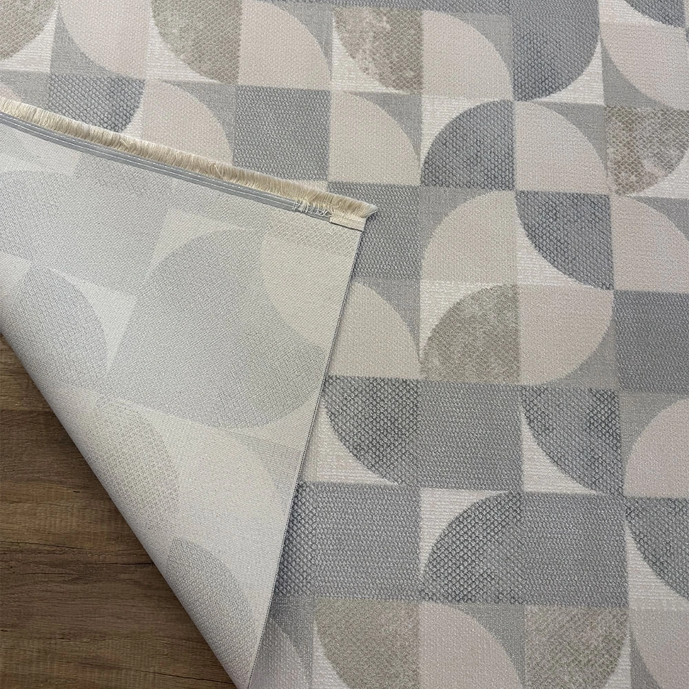 Hoom Rugs Grandy 5210 Vizon Kaymaz Pamuk Taban Modern Halı