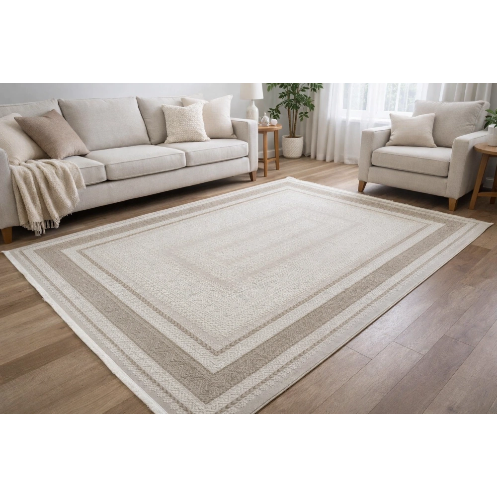 Hoom Rugs Gusto 0850A Bej Krem Modern Halı