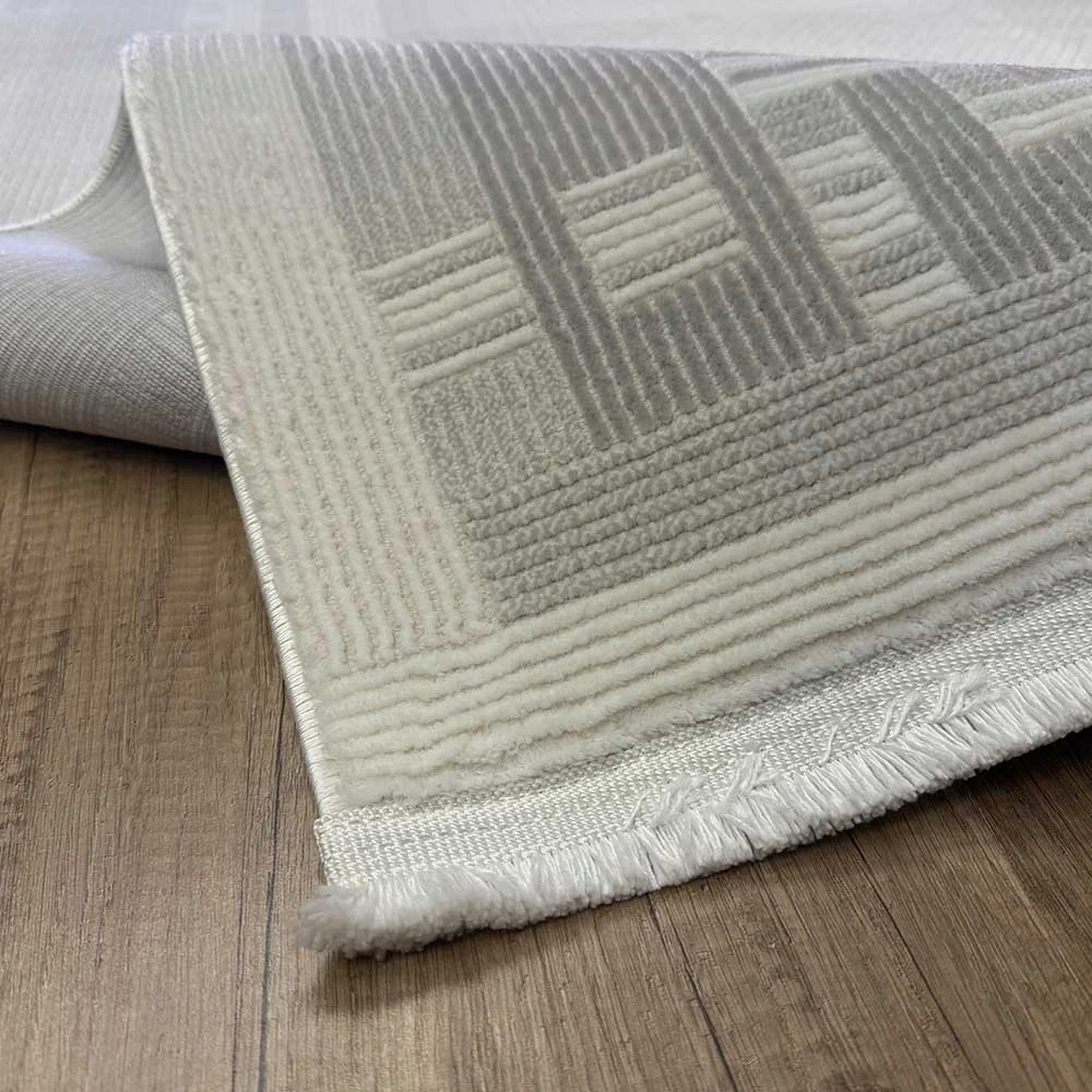 Hoom Rugs Gusto 1212A Gri Krem Modern Halı