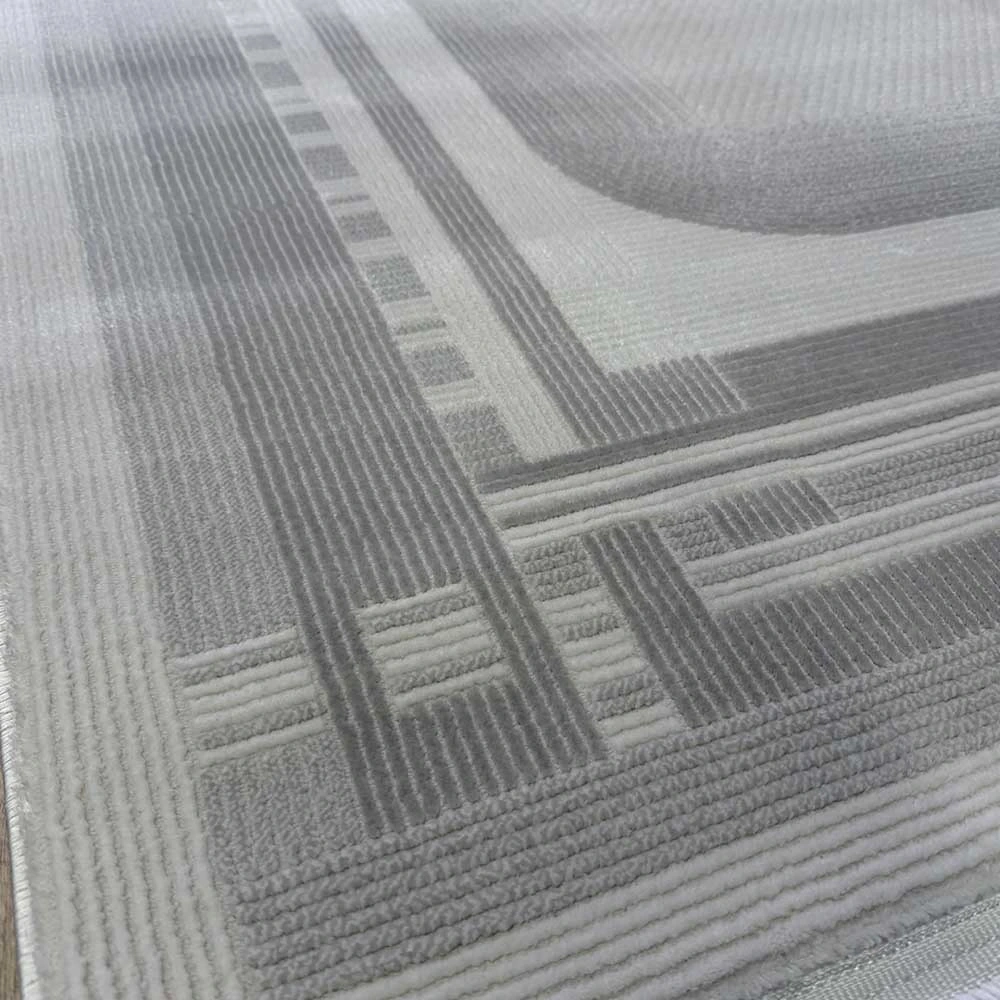 Hoom Rugs Gusto 1212A Gri Krem Modern Halı