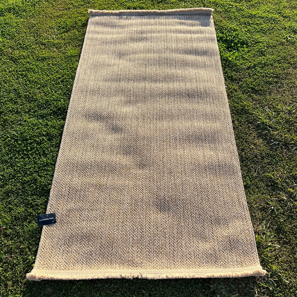 Hoom Rugs India 670 Bej Dokuma Jüt Kilim