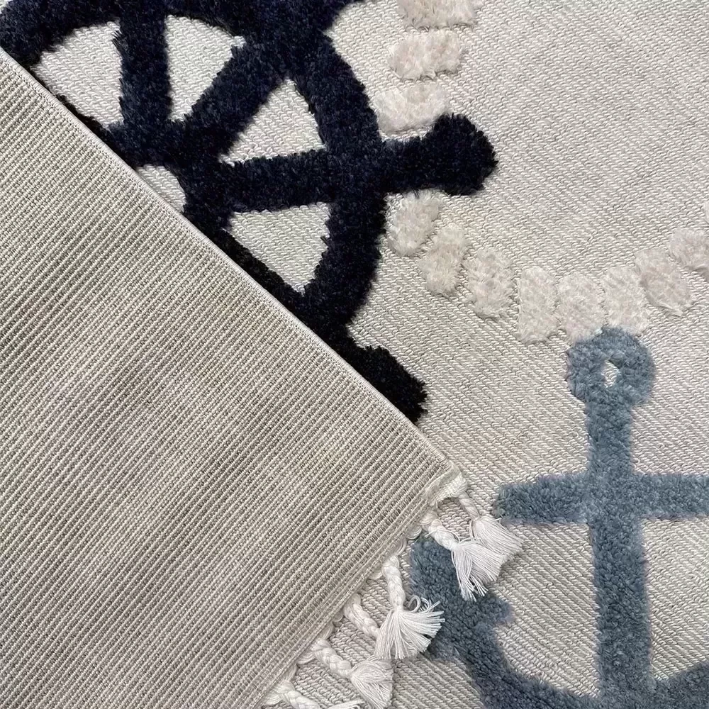 Hoom Rugs Kids Açık Renk Gemici Desenli Çocuk Halısı