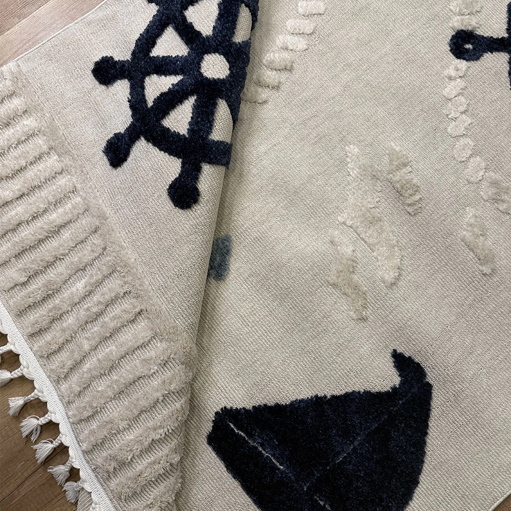 Hoom Rugs Kids Açık Renk Gemici Desenli Çocuk Halısı