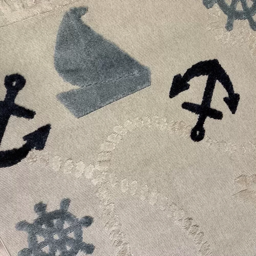 Hoom Rugs Kids Açık Renk Gemici Desenli Çocuk Halısı