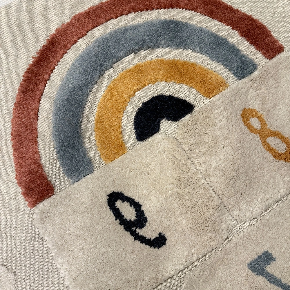 Hoom Rugs Kids Gökküşağı Desenli Çocuk Halısı