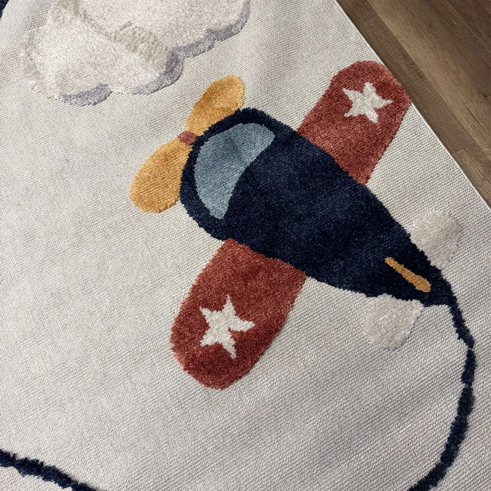 Hoom Rugs Kids Helikopter Desenli Çocuk Halısı