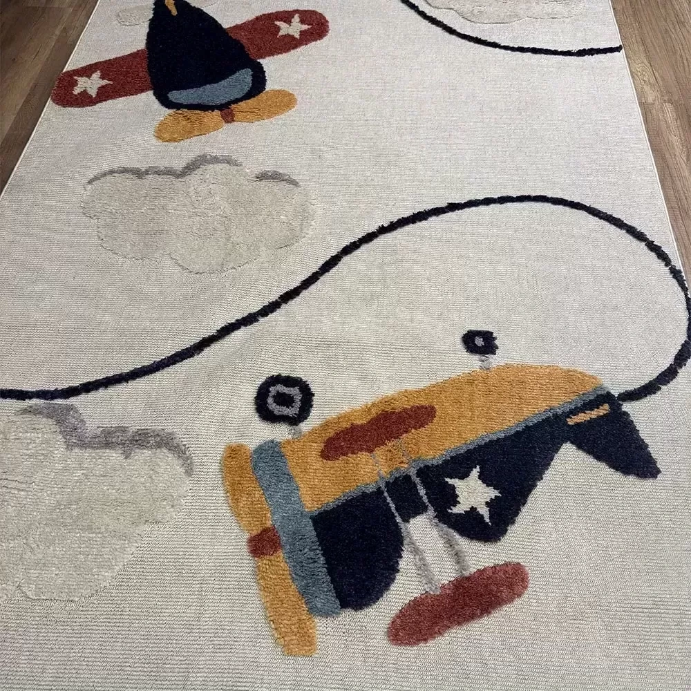 Hoom Rugs Kids Helikopter Desenli Çocuk Halısı