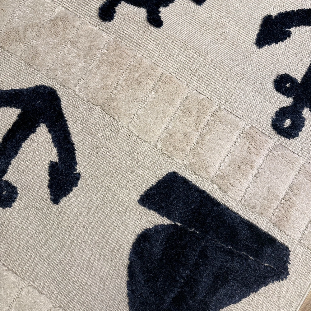 Hoom Rugs Kids Koyu Renk Gemici Desenli Çocuk Halısı