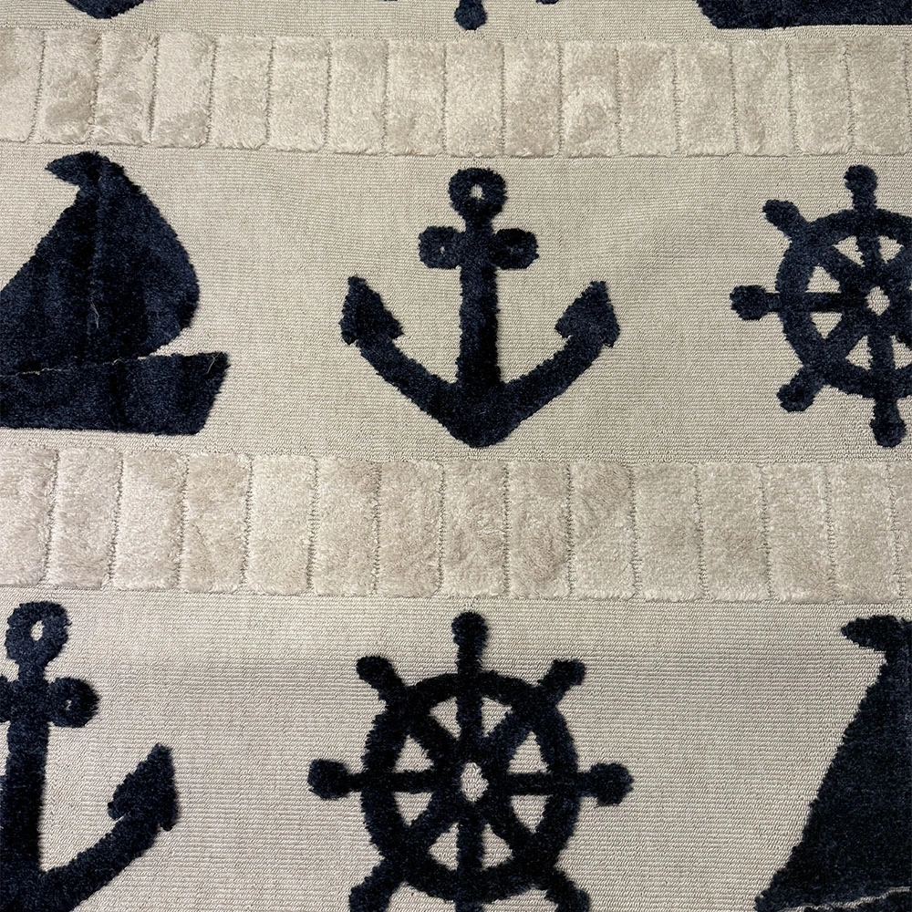 Hoom Rugs Kids Koyu Renk Gemici Desenli Çocuk Halısı