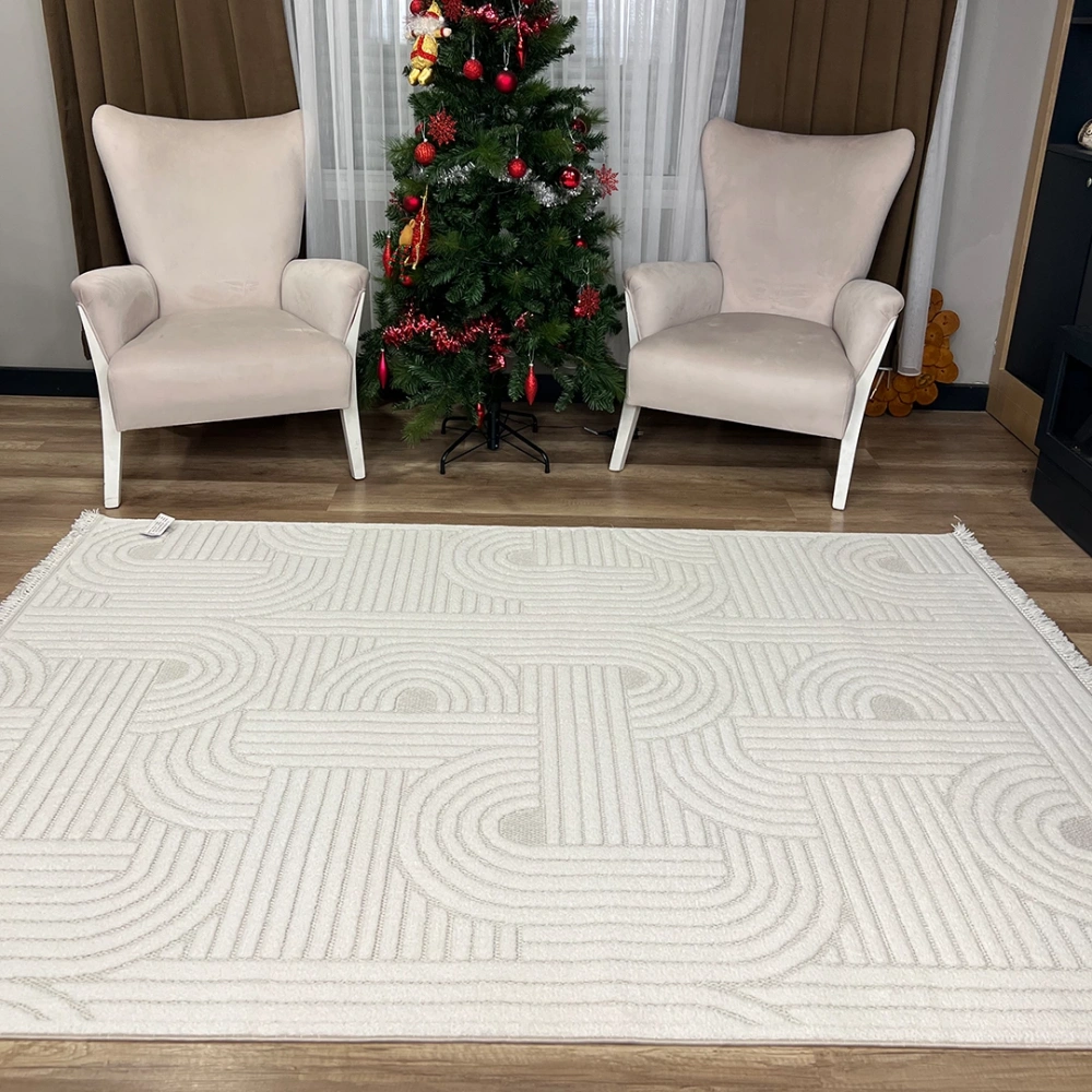 Hoom Rugs Level EN270 Krem Modern Halı