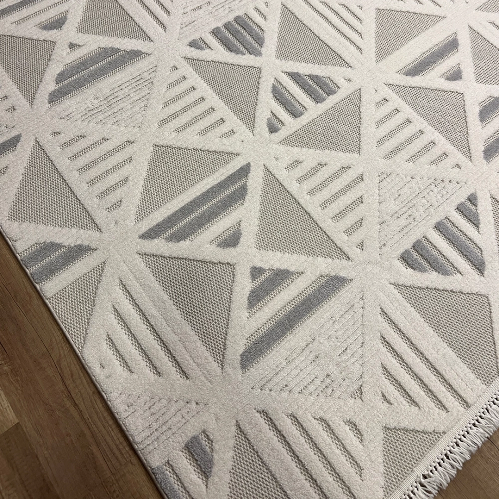 Hoom Rugs Level EN274 Krem Gri Modern Halı