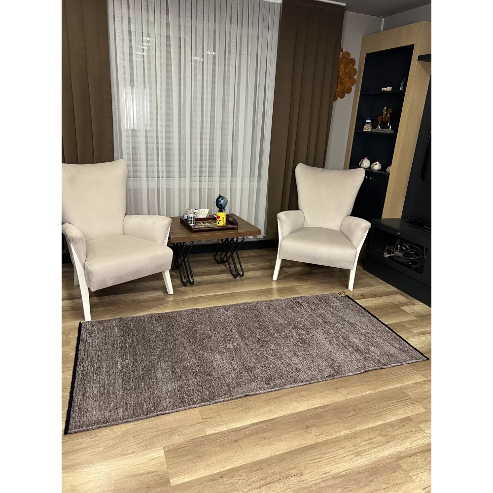 Hoom Rugs Liv 389 Gri Dekoratif Yıkanabilir Kilim