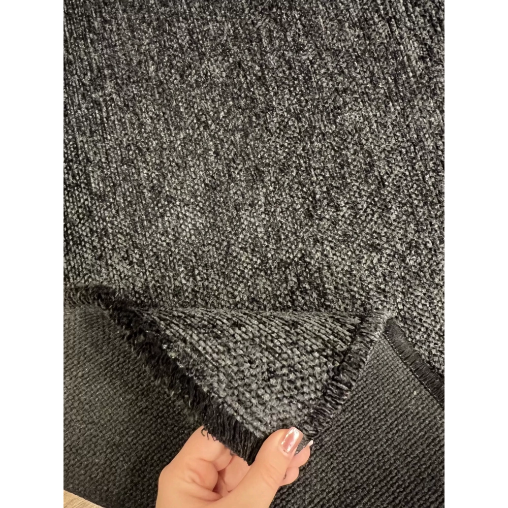 Hoom Rugs Liv 392 Antrasit Dekoratif Yıkanabilir Kilim