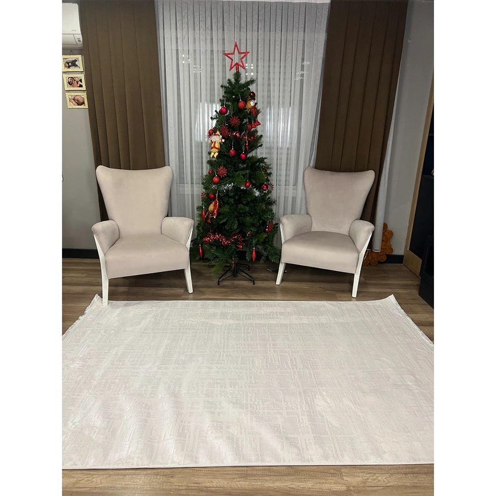 Hoom Rugs London 9005 Beyaz Modern Halı