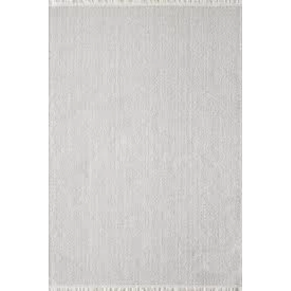 Hoom Rugs Loop Beyaz Spor Saçaklı İskandinav Halı