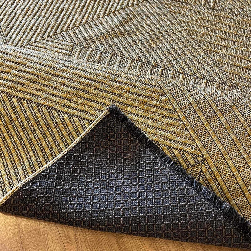 Hoom Rugs Mirel 7311 Yeşil Kaymaz Pamuklu Dekoratif Kilim