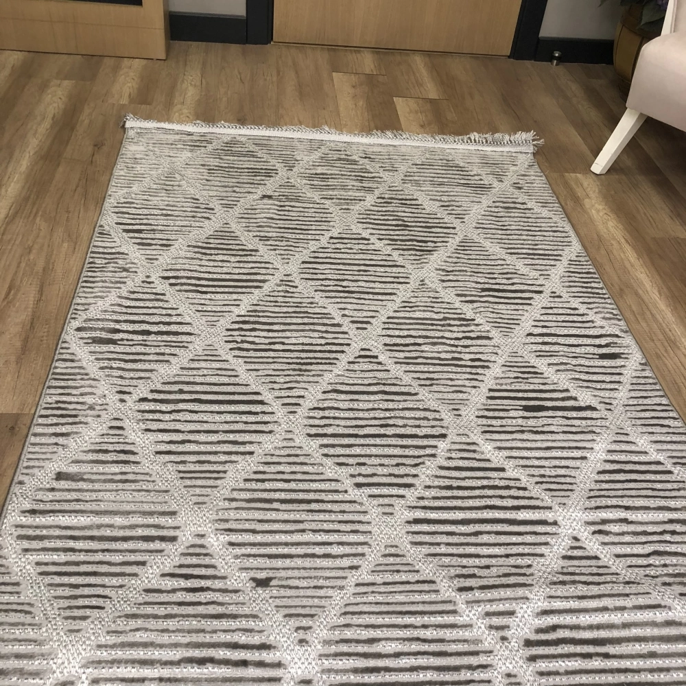 Hoom Rugs Monica MC 321 Açık Gri İskandinav Halı